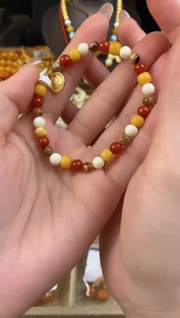 未镶嵌颈饰蜜蜡QS1393多宝