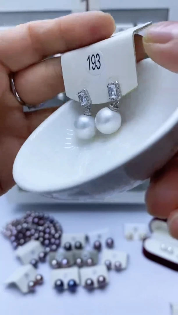 【闪购商品】淡水珍珠耳饰银S925镶嵌193