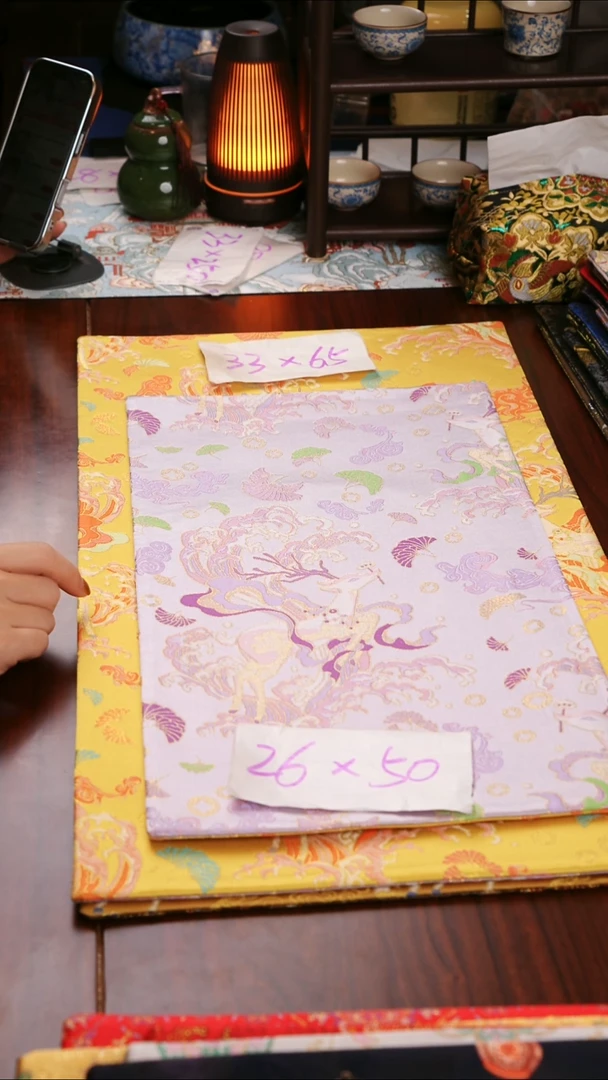 【一鹿有你双面】中国风干泡织锦茶席26*50