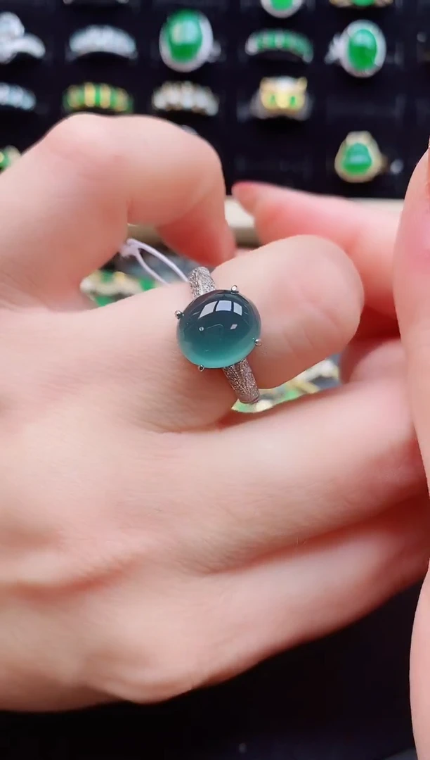 【闪购商品】翡翠戒指银S925镶嵌1212