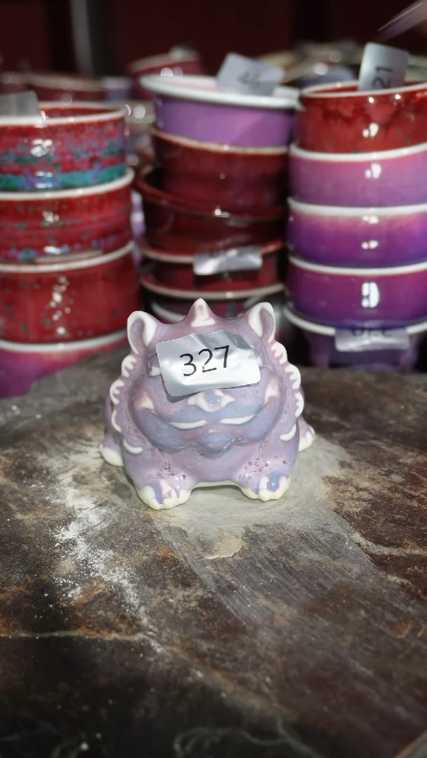 摆件陶精品窑变钧瓷茶器