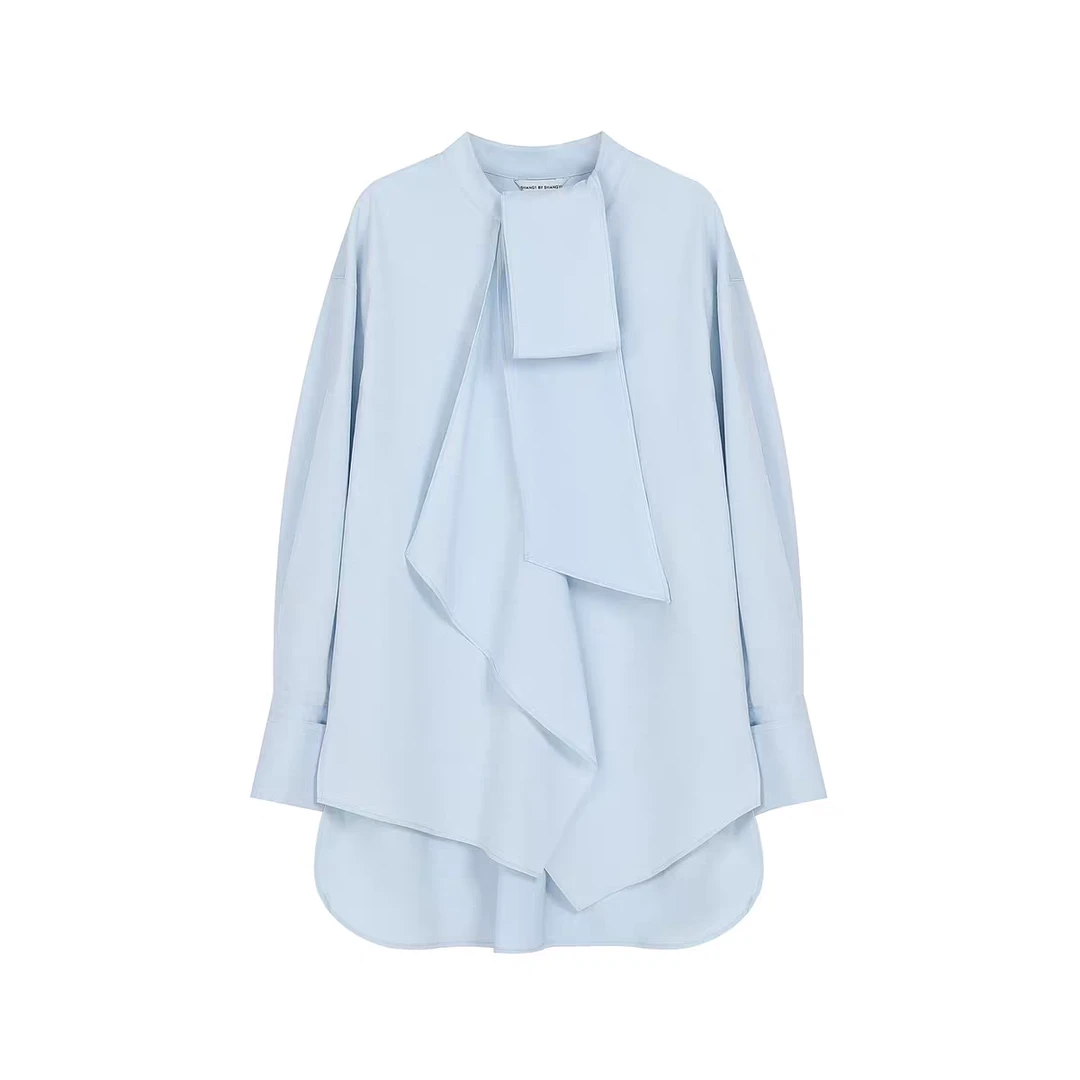 【SFF严选】Shang 1 by 25秋冬金属扣波浪衬衫时尚经典1246