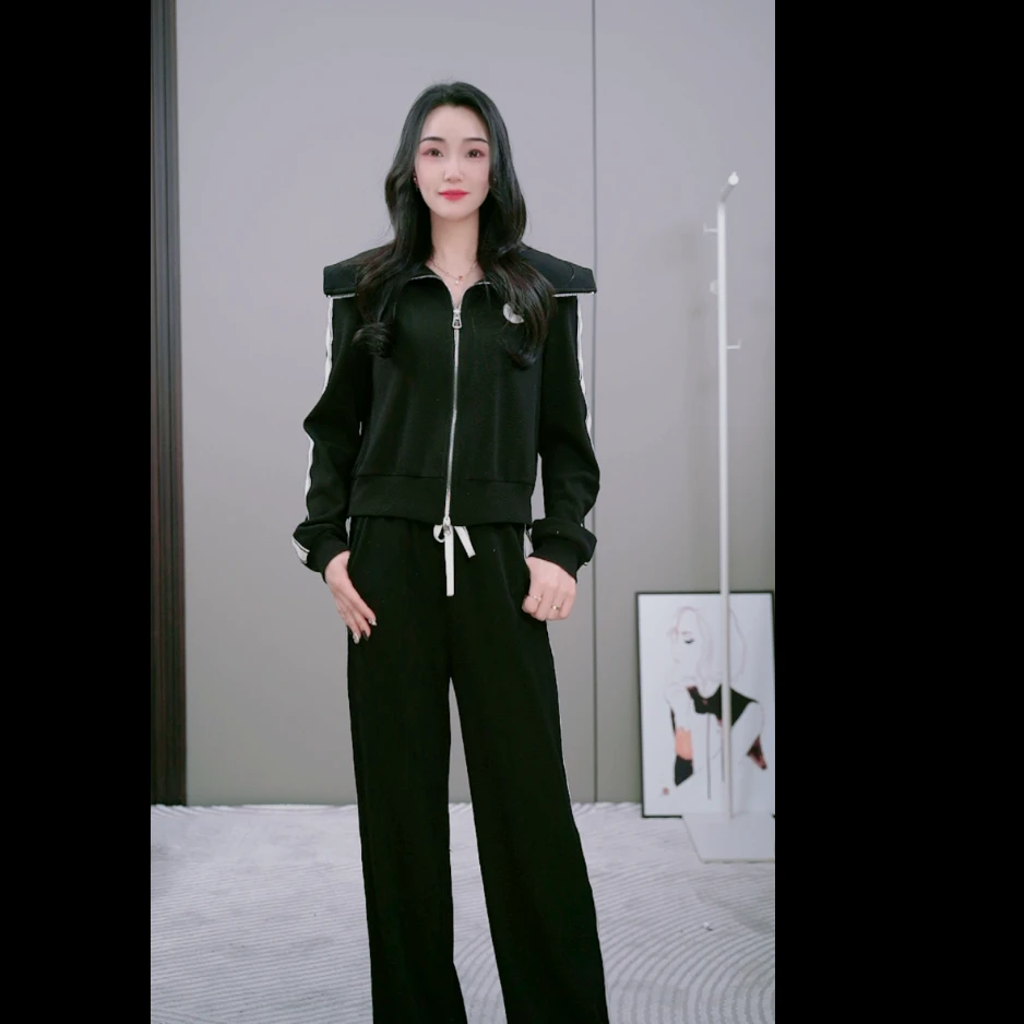 【李老板专属】8002 两件套套装运动休闲风气质款两件套