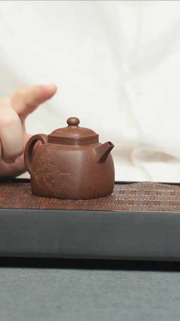 茶壶紫砂五堂 坦然-刻绘