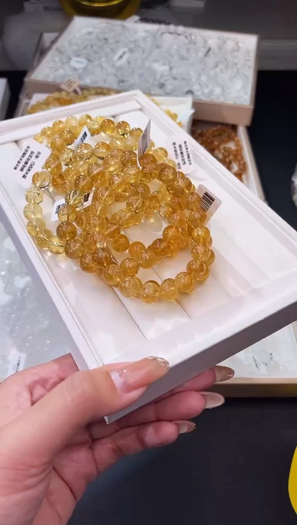 【闪购商品】水晶/未镶嵌透亮巴西黄水晶10mm/多样性发一