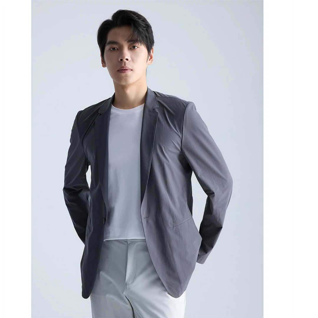 利郎【可机洗单西】春秋季超弹轻薄款透气防晒商务休闲修身单西外套