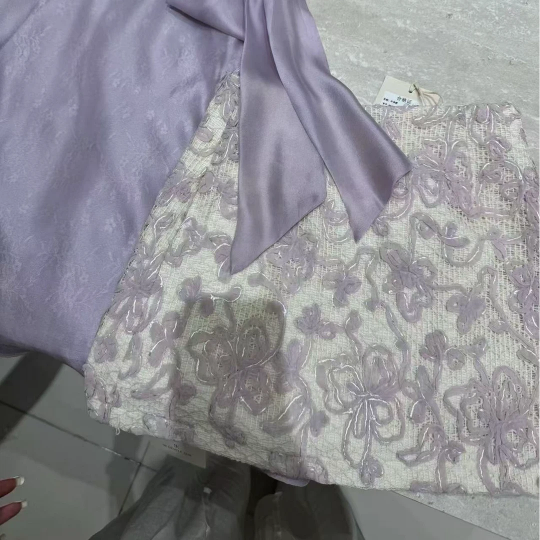 王美丽本丽-85200提花高腰碎花短裙