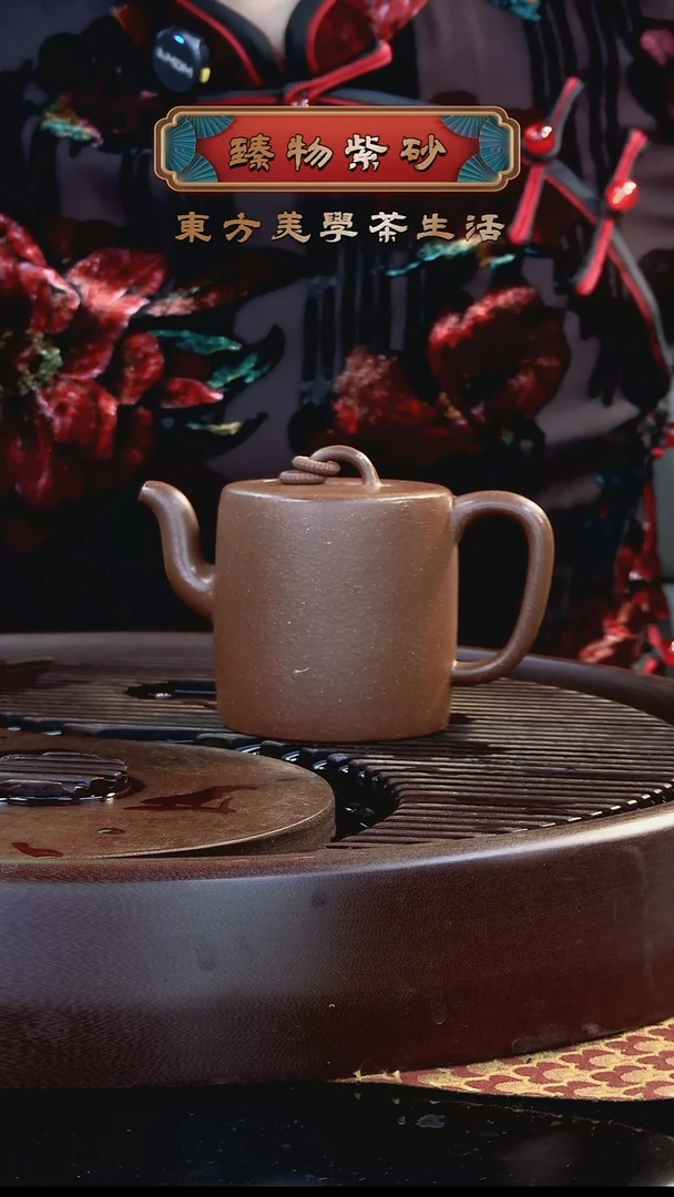 茶壶紫砂双环汲直紫砂壶220ml