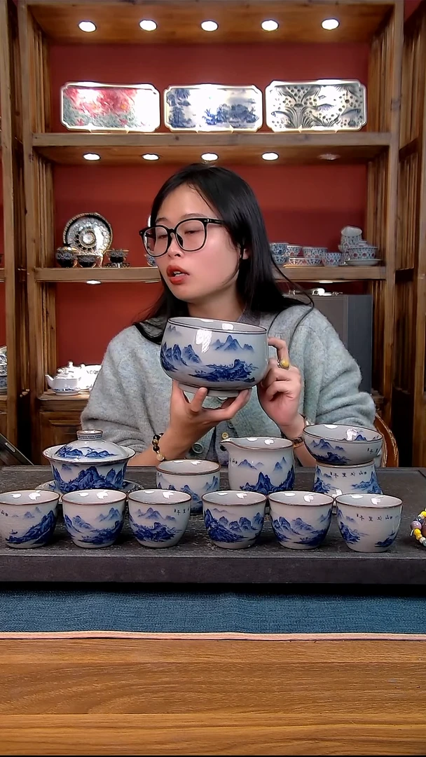 简装家用款11件套 老陶泥开片纹陶瓷茶具