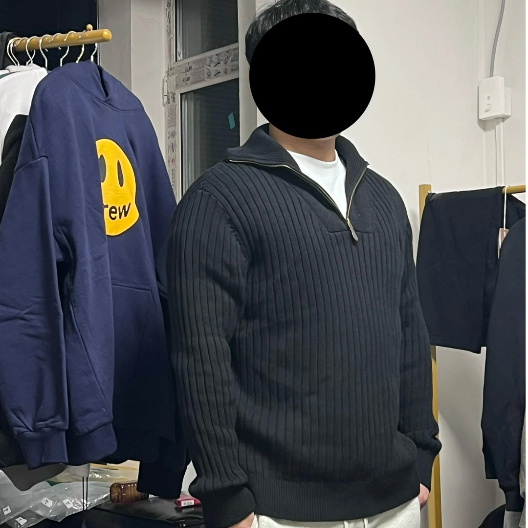 富贵家--麻花polo毛衣