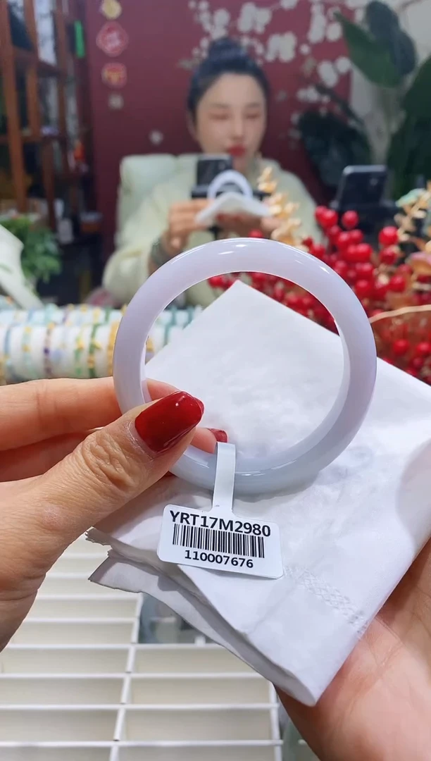 【闪购商品】翡翠手镯未镶嵌109圈口55-5612.0*7.9