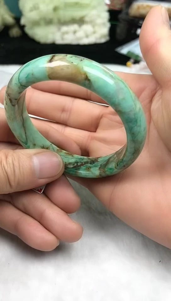 【闪购商品】孔雀石手镯未镶嵌【58.5MM】凤凰石