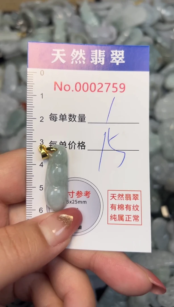 翡翠未镶嵌吊坠(不含链)2759