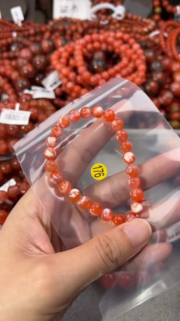 南红玛瑙手串未镶嵌7