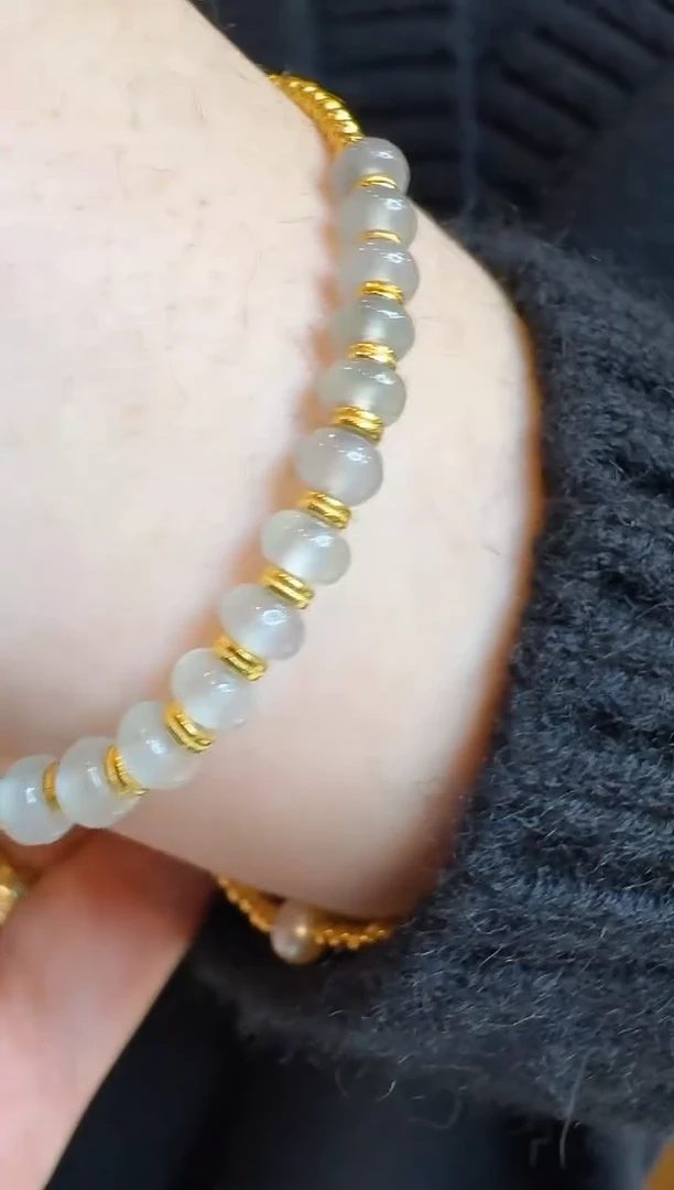 【闪购商品】翡翠手链18K金镶嵌多样性团购发一件