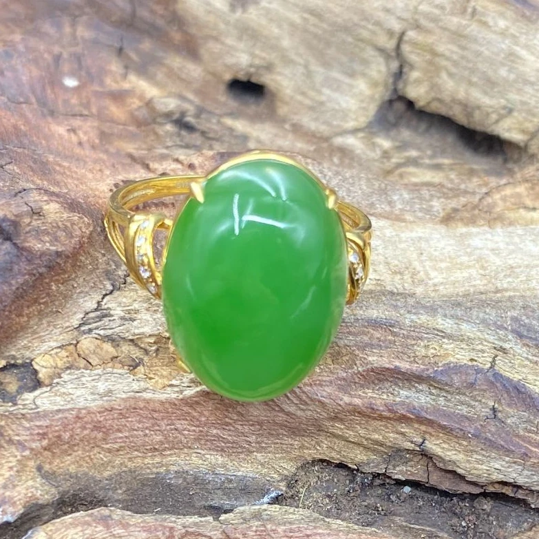 和田玉戒指【小北质检】ZJH220Z5多样性发一15*11*7