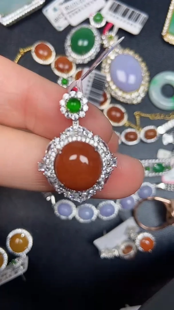 银S925镶嵌戒指翡翠3600