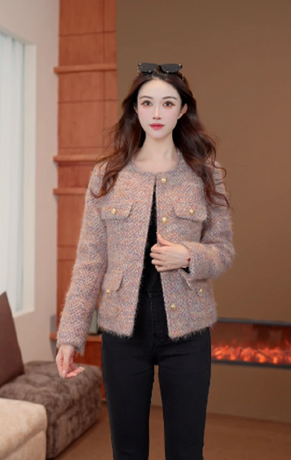 2025新款冬季超好看温柔气质百搭小香风女外套