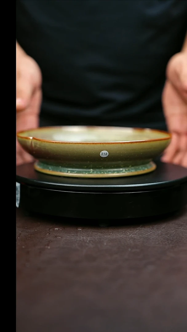 318#原矿钧瓷炉钧釉壶承