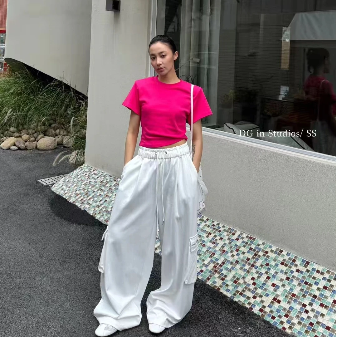 宠儿【2025春款韩版3色抽绳时尚百搭直筒卫裤】