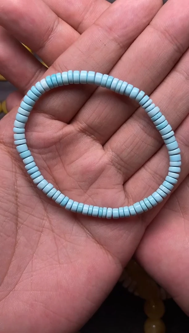 未镶嵌绿松石珠宝奇石4mm