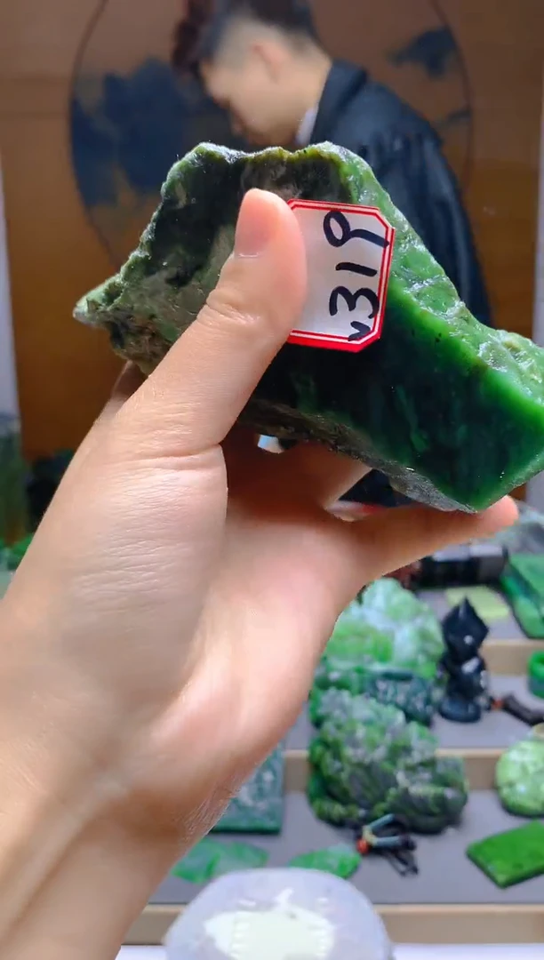 【闪购商品】和田玉（碧玉）珠宝半成品未镶嵌1