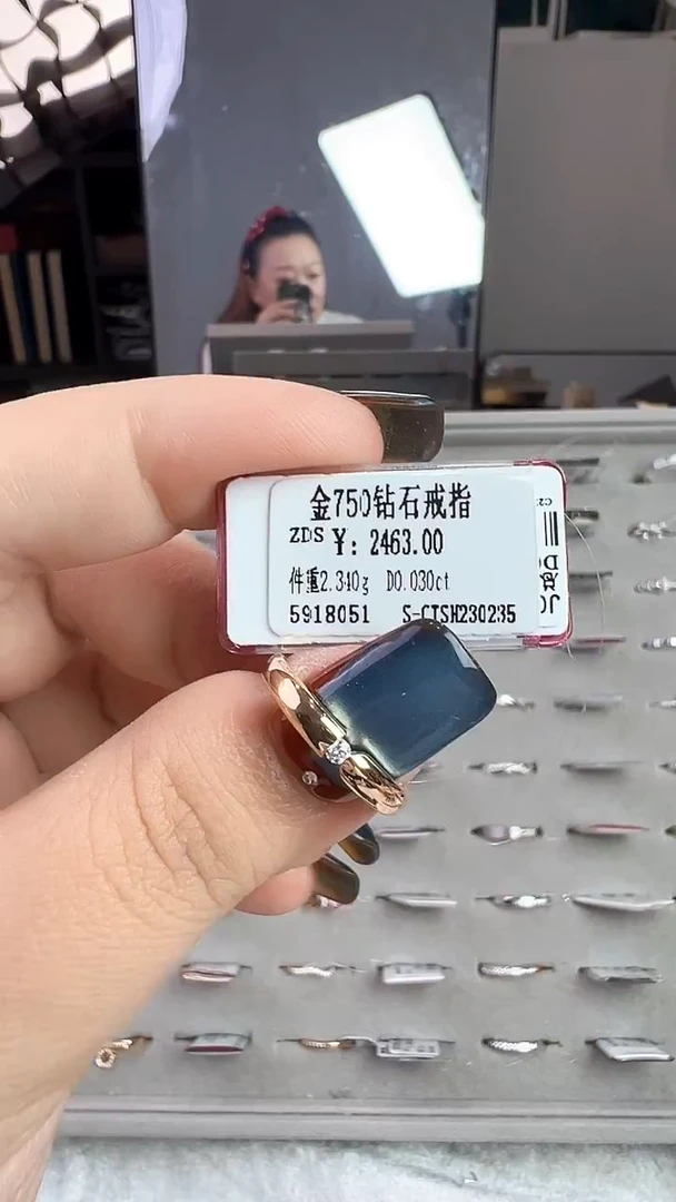 18K金镶嵌戒指/指环钻石星哥臻选【全新品牌天然真金真钻】