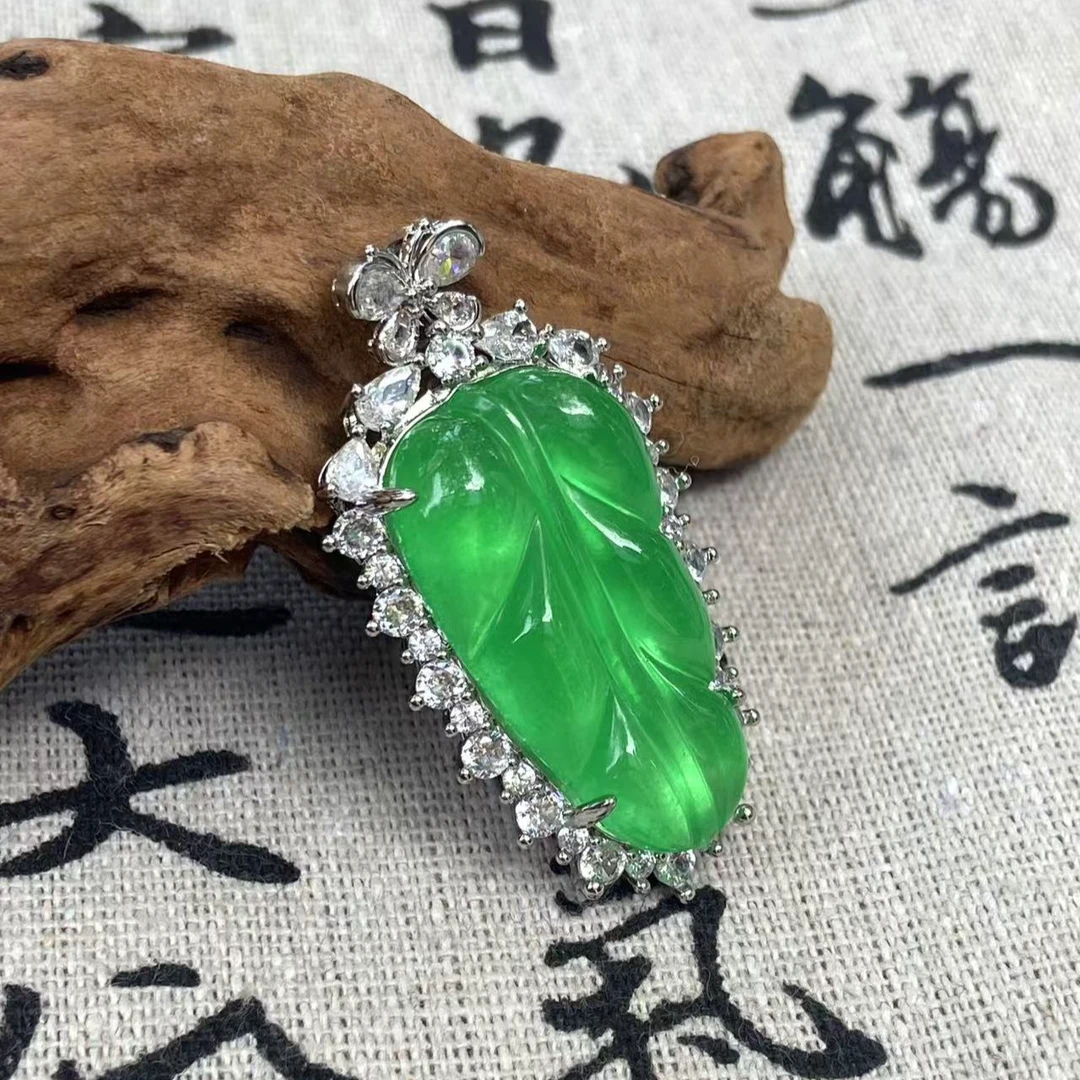 1 满绿缅翡金枝玉叶--多样性发其一 经典款金枝玉叶绿色时尚470