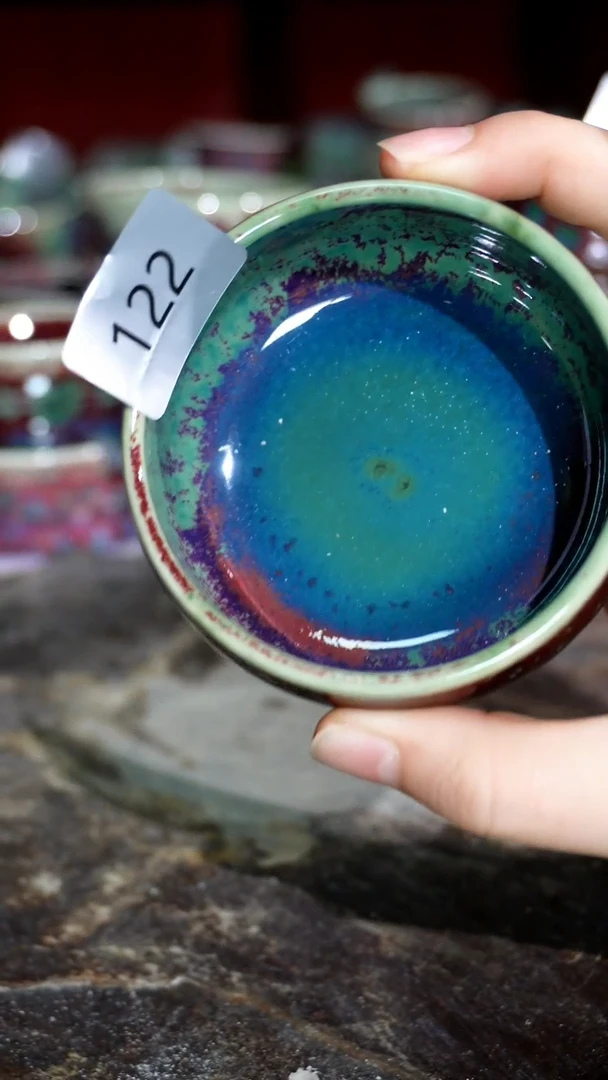 摆件精品窑变钧瓷茶器