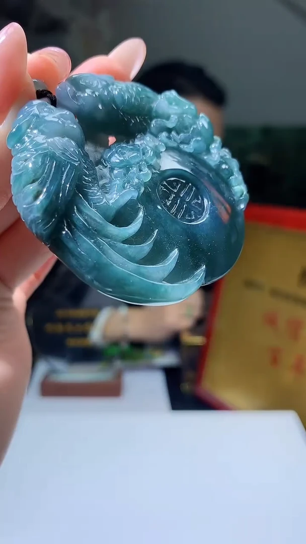 【闪购商品】定制翡翠未镶嵌5143jj-毛货挂件61