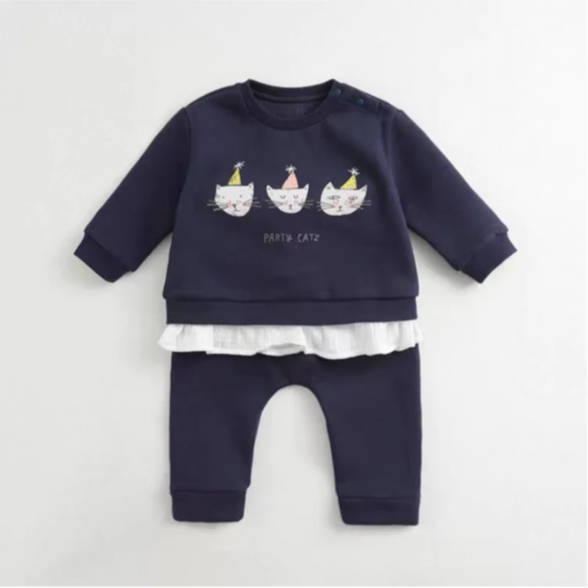 宝宝卫衣两件套4011儿童春秋款卫衣套装童装可爱卡通