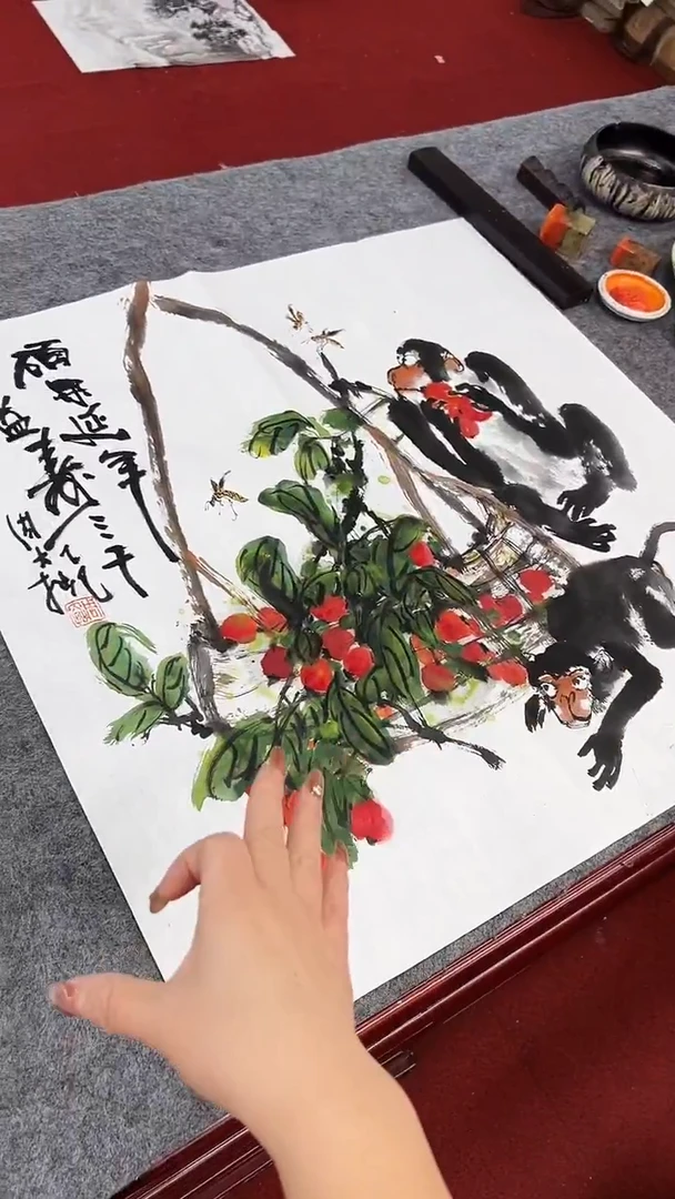 国画周大拙/国画/花鸟