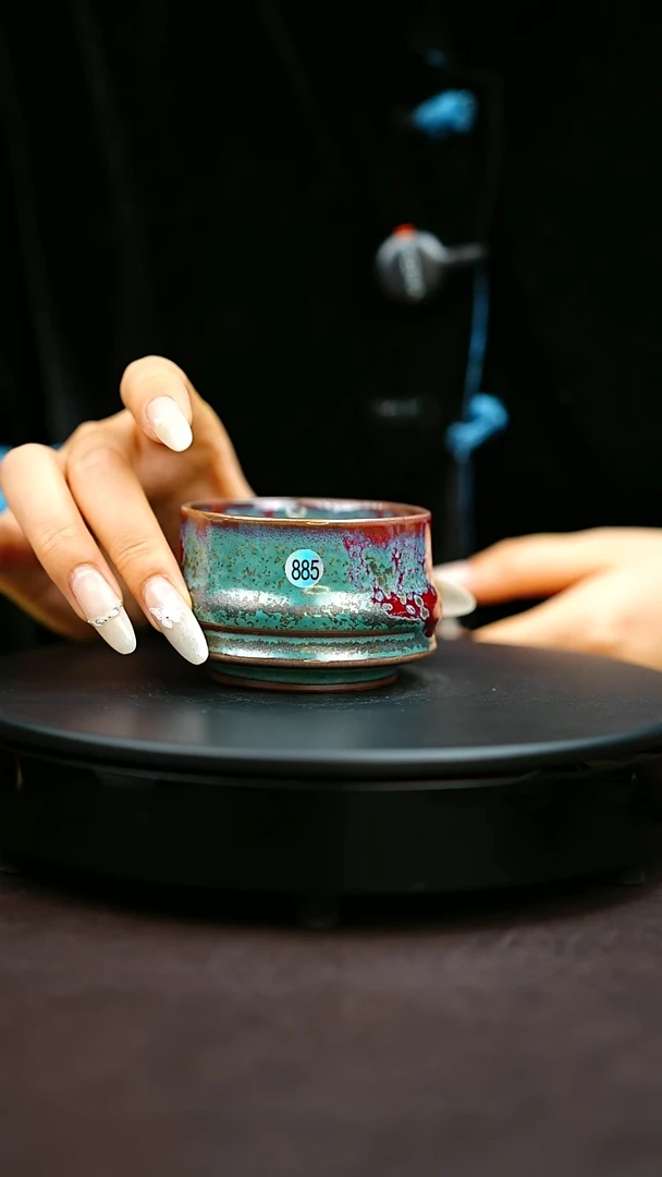 885#原矿钧瓷炉钧釉主人杯