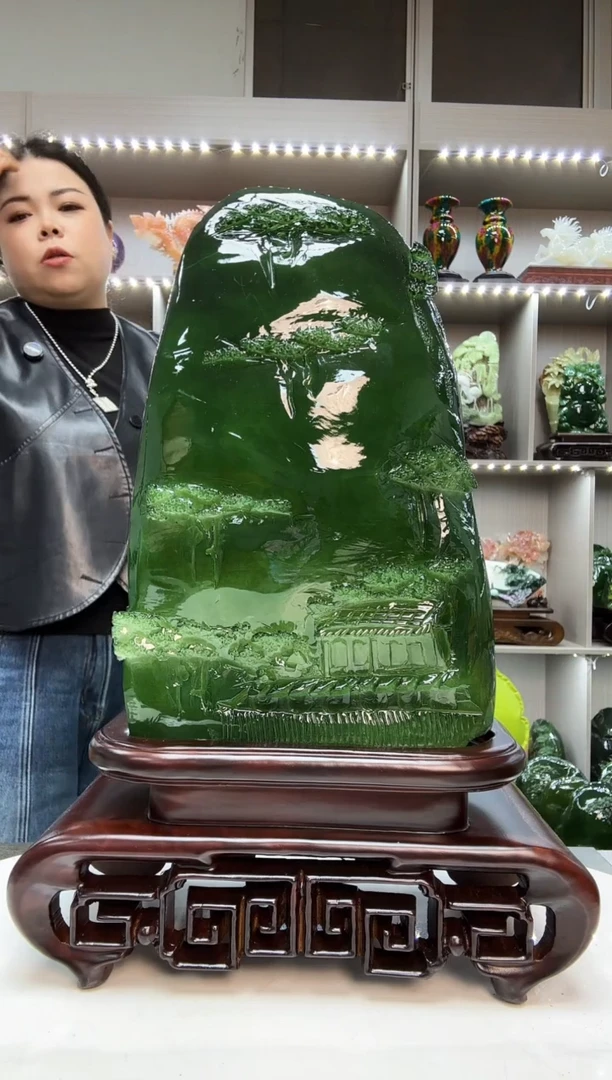 石材天然石材家居摆件办公室客厅玄关高档摆件