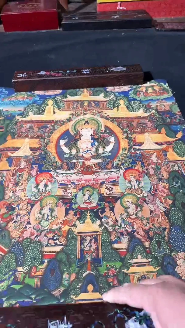 卷轴画藏式珍藏彩绘艺术馆89