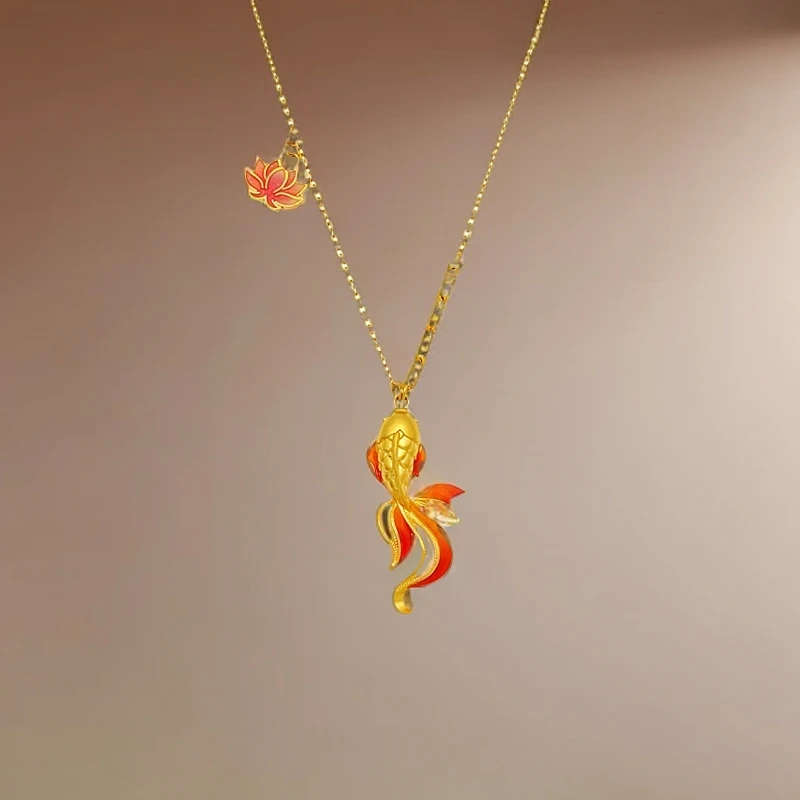 【梦金园】黄金亿纯99999足金黄金好运锦鲤百搭气质套链