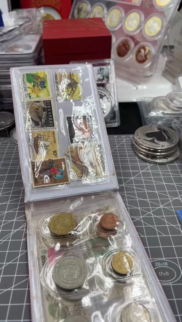 普通金属币新加坡硬币套装
