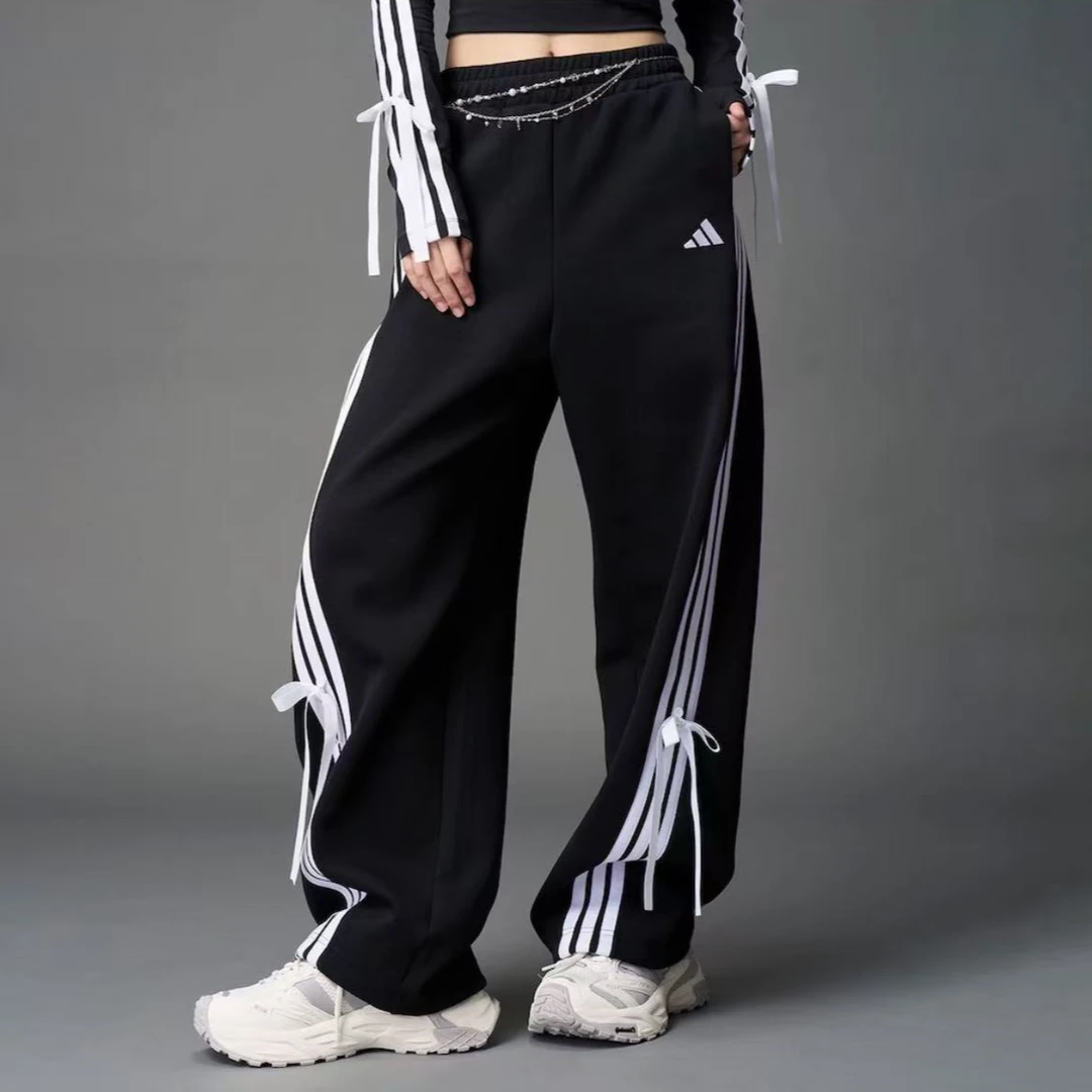 adidas/阿迪达斯女子针织宽松运动型休闲长裤KG3855