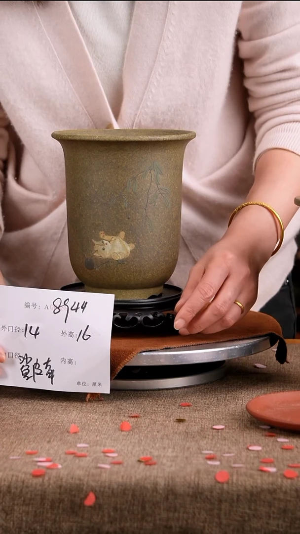 紫砂花盆花卉工艺8944+s