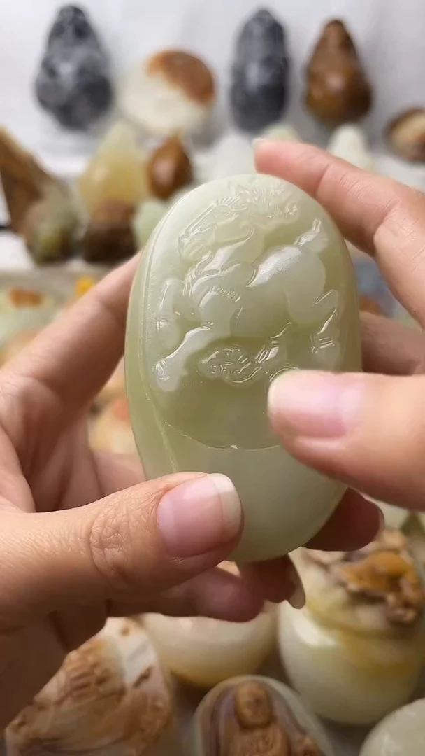 石材古青石棉纹正常不退换羊