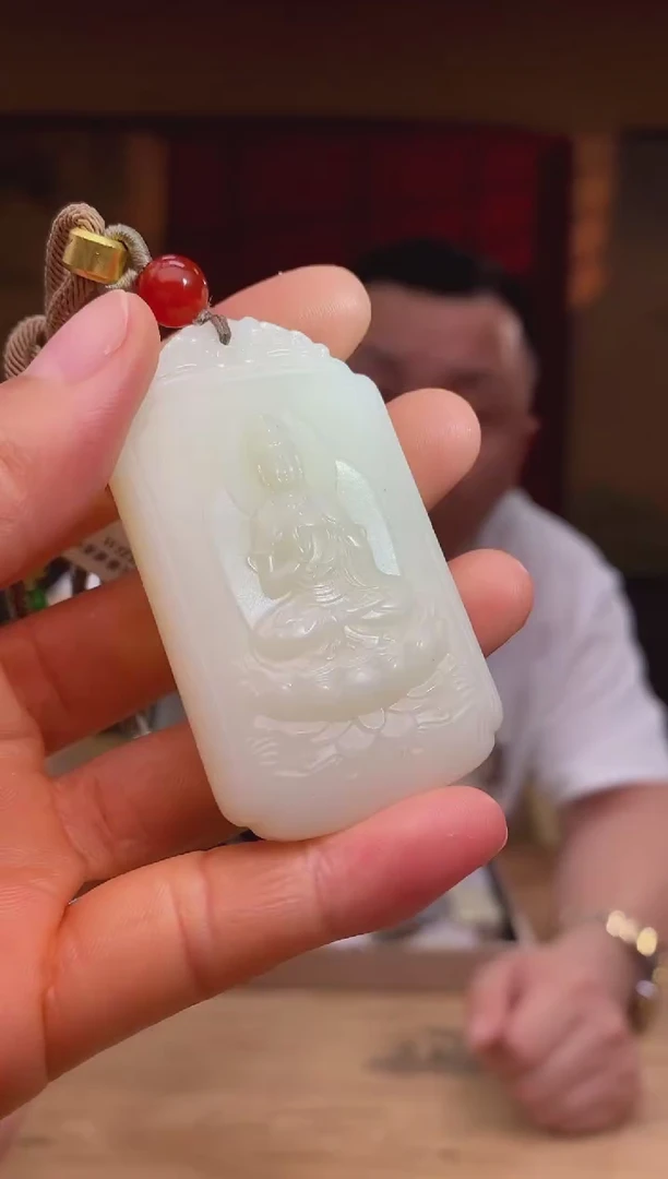 和田玉未镶嵌颈饰d123
