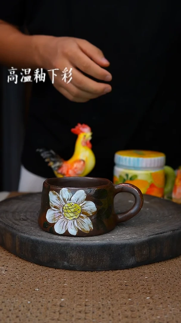 釉下彩183手工高温陶瓷