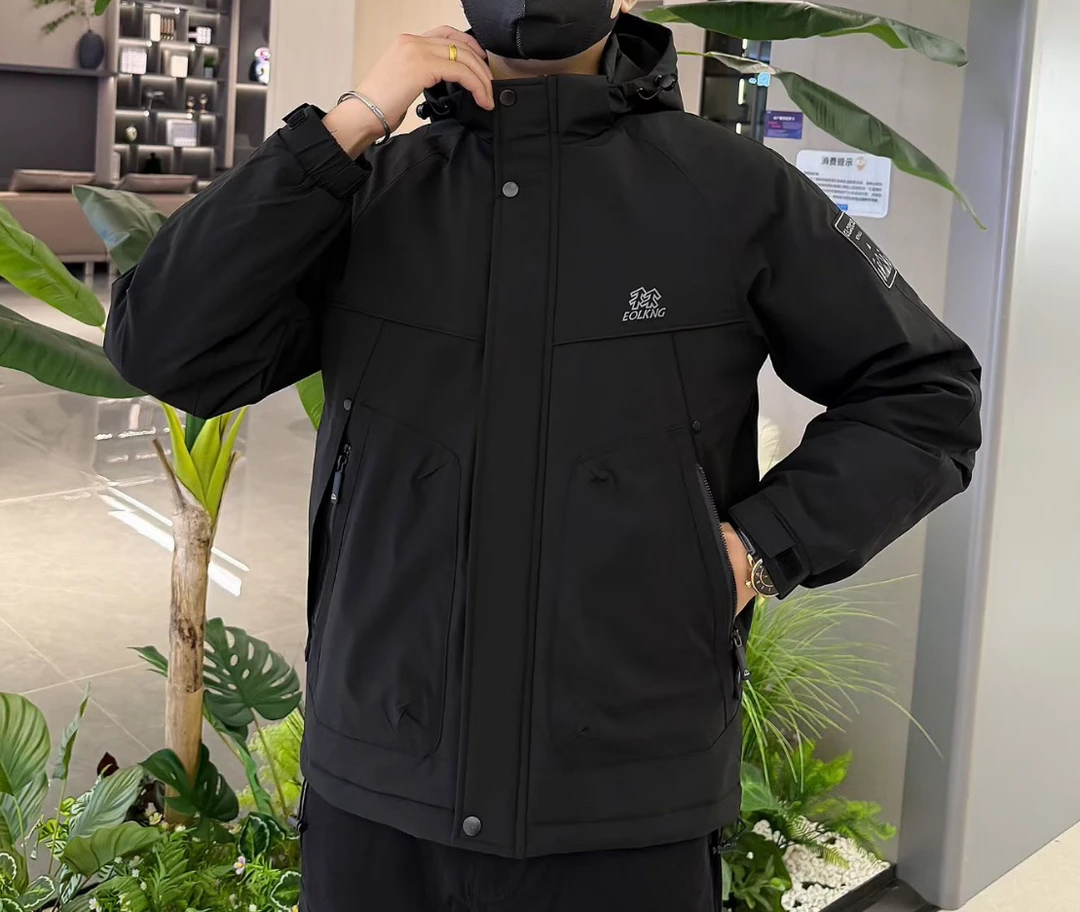 2630高端男女同款帽可拆卸二棉外套帅气新款