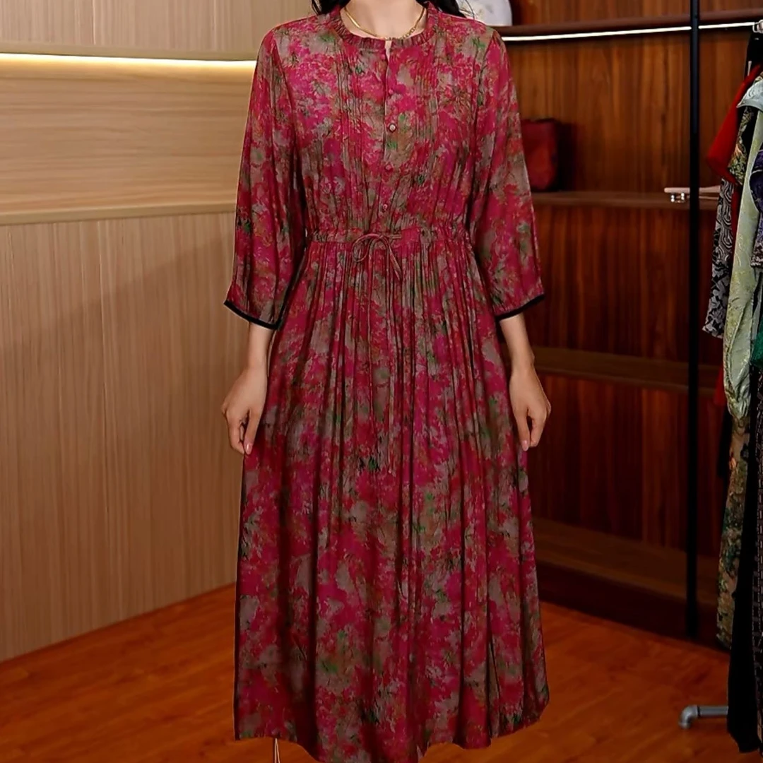 7839-36新款舒适印花连衣裙