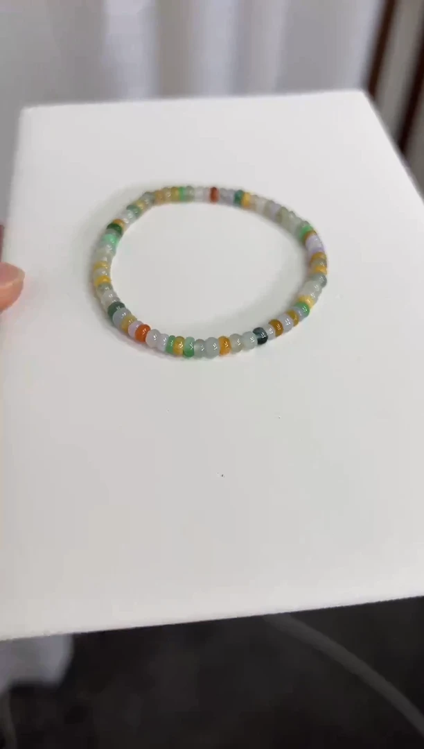 【闪购商品】翡翠手链未镶嵌多宝翡翠算盘珠