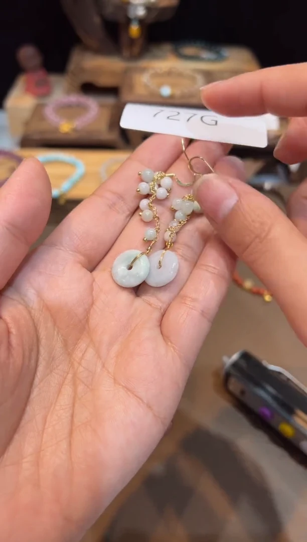 【闪购商品】翡翠耳饰未镶嵌耳饰@@