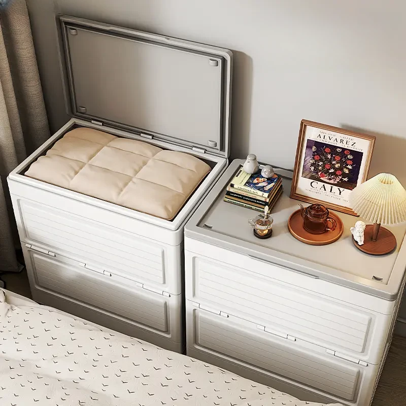安家日记衣物整理家用翻盖收纳箱大容量家居整理玩具收纳盒储物柜