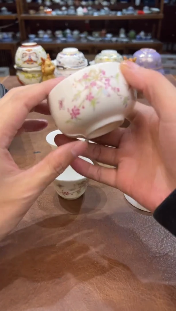 真的很便宜超好看会开片的旅行茶具