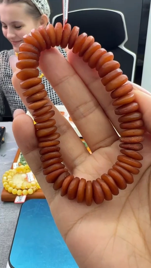 【闪购商品】琥珀手链未镶嵌41秒拍号