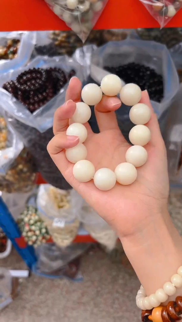 吊坠菩提根/象牙果大卡白色 偏黄色